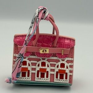 Designer Luxury Inspired Hermes Kelly Mini Purse Bag Charm Keycharm NWOT